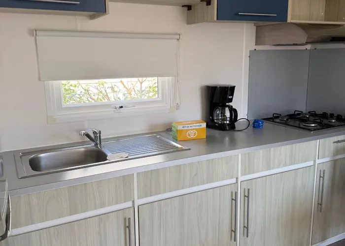 Campingplatz Mobil Confort Tv Clim 3ch Narbonne
